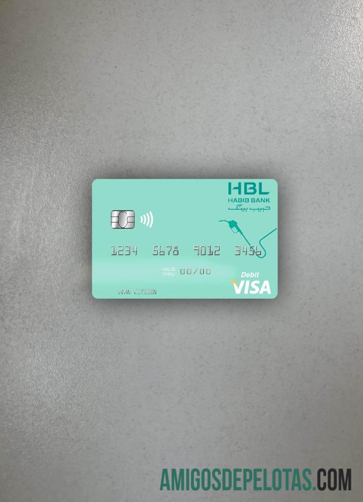 Maldivas Habib Bank Limited Visa Cartão de Débito Photolook Front exemplo